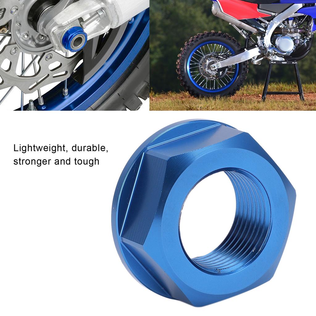 Motorcycle Rear Wheel Axle Nut M20 1.5 Aluminum Replacement for YZ125CelsiusYZ250 1 ‑2021