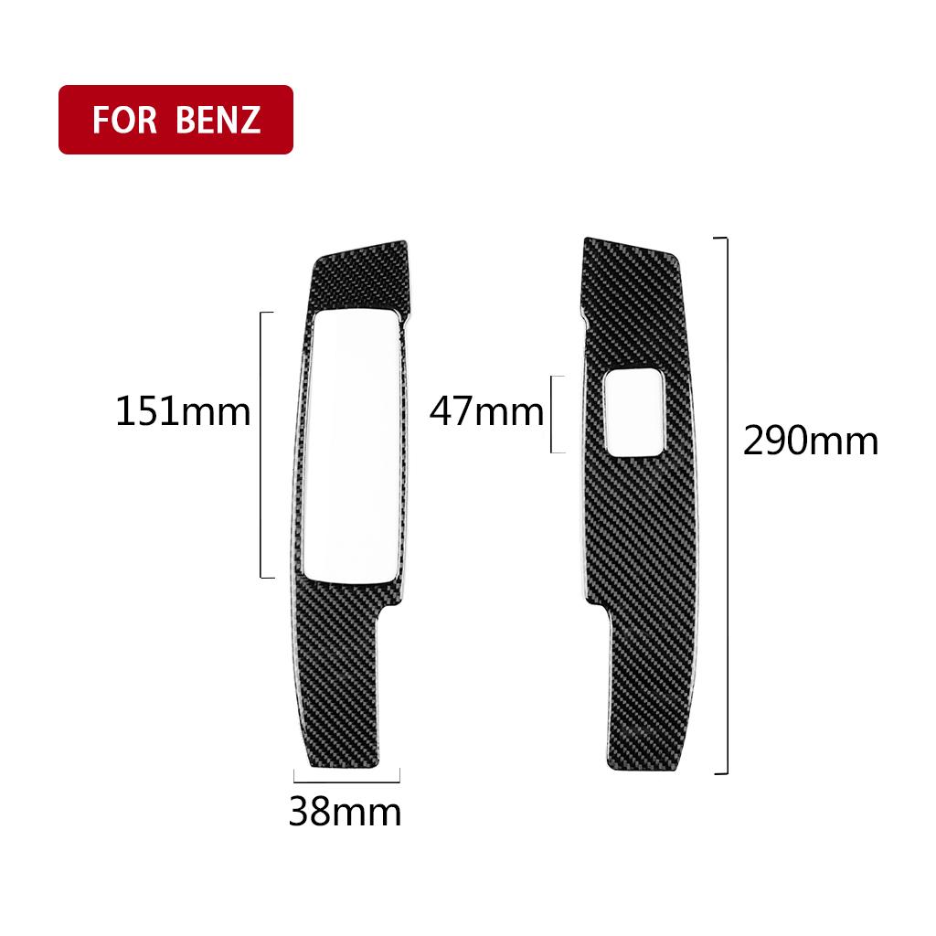 

For Mercedes Benz W204 C-Class 2007-2013 Car Door Armrest Panel Decor Trim Sticker Auto Interior Accessories Carbon Fiber