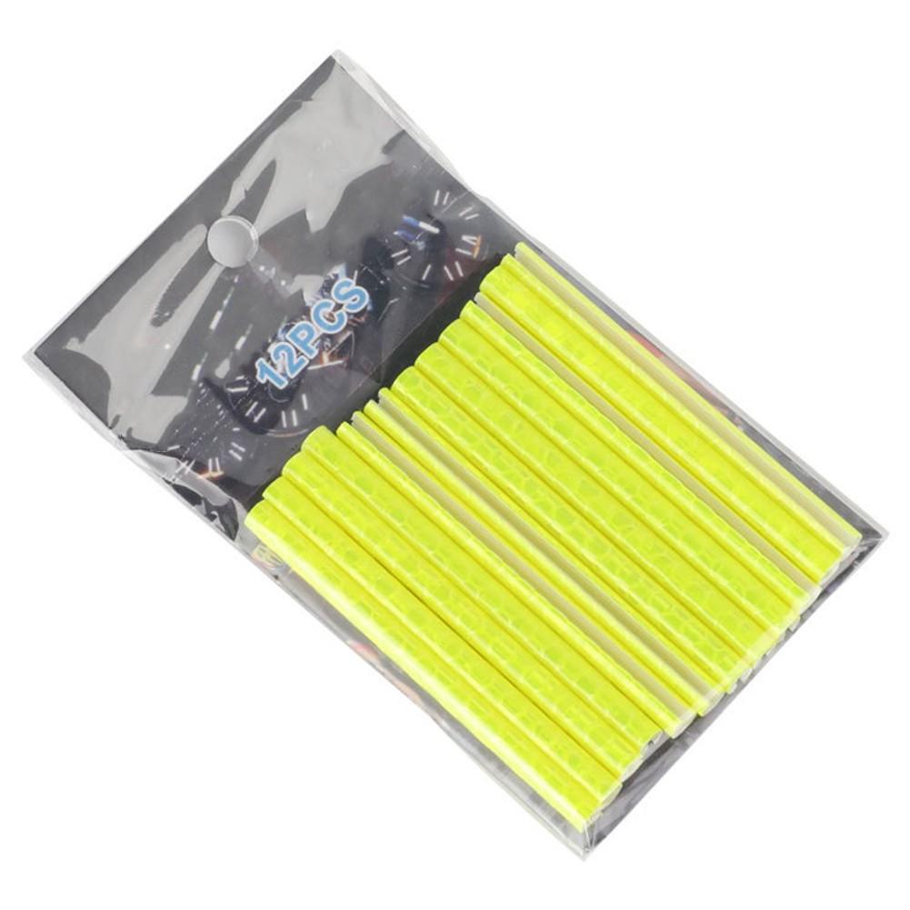 

ABS Material Reflective Stickers Bicycle Easy To Install жёлтый