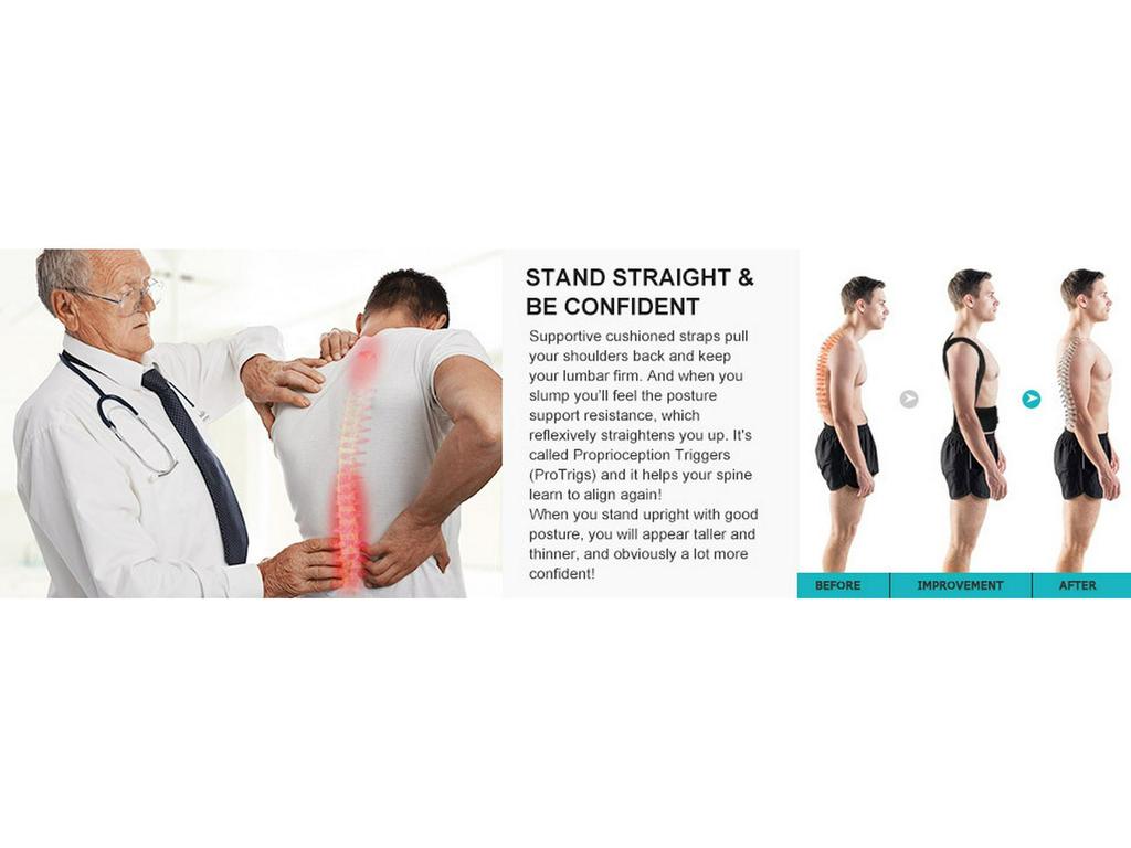 Posture Correction Belt with Shoulder Strap Support