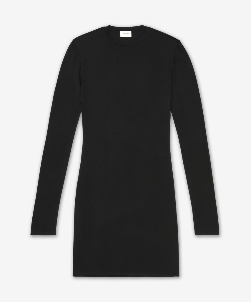 Saint Laurent Knit Mini Dress - Black / 823590Y76Xl1000