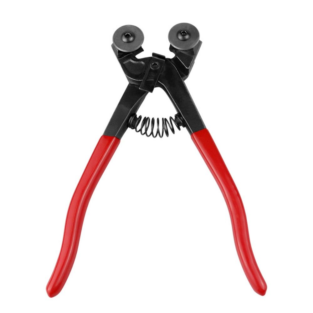 

8-дюймовые двухроликовые плоскогубцы для плитки с ручкой из алюминиевого сплава, пластиковая рукоятка для резки мозаики, инструмент для самостоятельной резки мозаики светло-синий