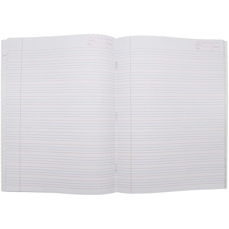 Navneet Youva Youva Brown Cover | Soft Bound Notebook | 18Cm X 24 Cm | Red & Blue With Gap | 172 Pages | Pack Of 12