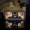 Led Multicolored  Anime Light Box For Bedroom Decoration Paper Cut Shadow Box Birthday Gift Bedside Night Lamp Gifts