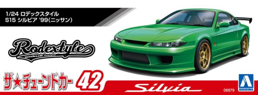 Aoshima Bunka Kyozai The Tuned Car Series Nissan Rodec Style S15 Silvia Plastmodell 1/24 Nr.42 '99