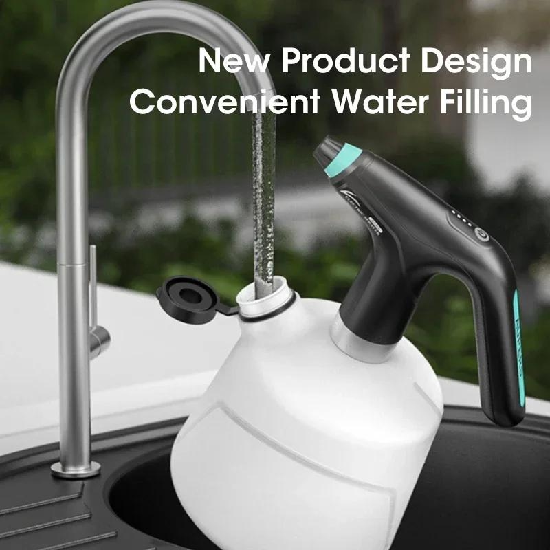 Portable 2L Electric Watering Can USB Automatic Spray Humidifier Demister Multi-function Disinfection Tool for Home Garden