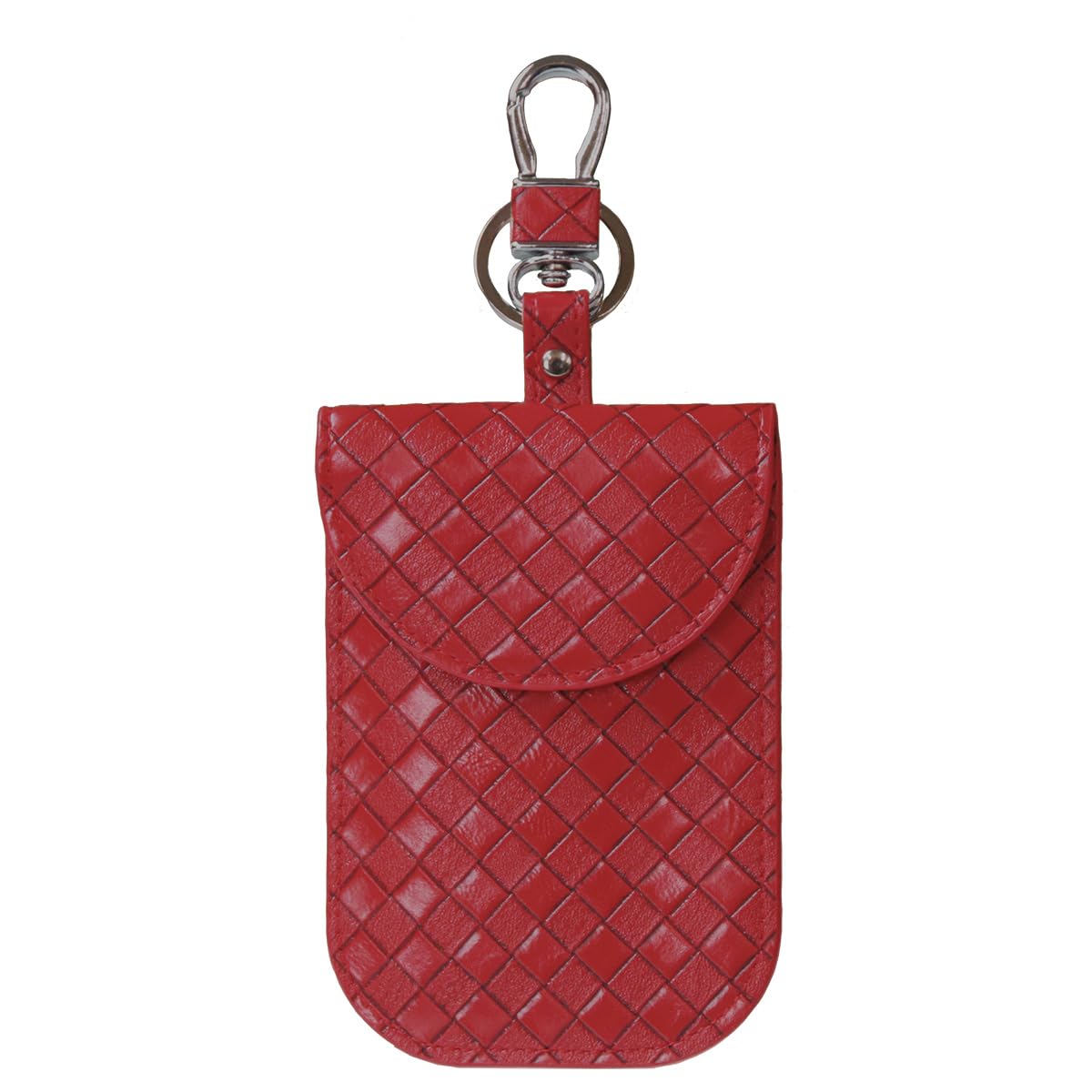 

LIBO Отечественный бренд Чехол для смарт-ключа для защиты от релейной атаки, Мешочек для блокировки радиоволн, красный