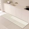 Kitchen Carpet Plaid Style Waterproof Oil-proof Floor Mat Pvc Leather Non-slip Foot Mats Long Strip Home Decoration Rug Alfombra