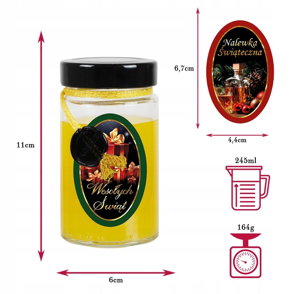 20X ARIA Glass Jars 245ml HAND DECORATED for Christmas GIFT SYRUP Honey