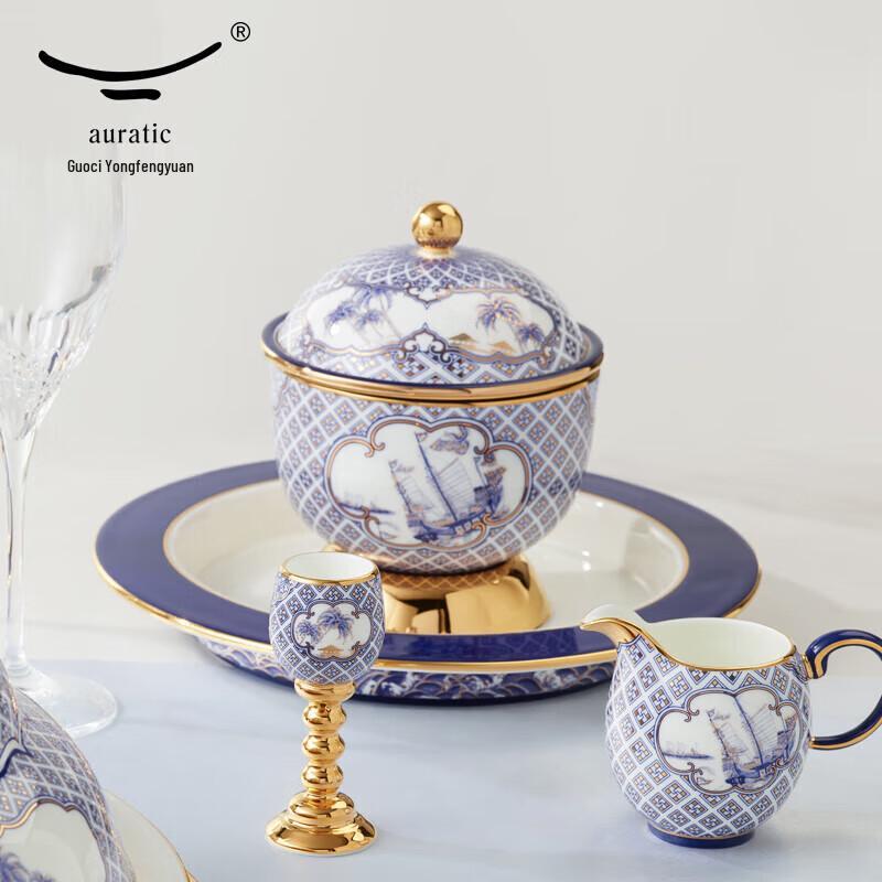 Юнфэнъюань Мистер. Фарфоровый суповой набор «Гармония четырех сезонов»