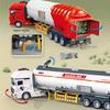 1/50 Children's Oil Tanker Model Transport Vehicle Toy Engineering Car Simulated Oil Tank Truck Inertial Car Toy Christmas Gifts