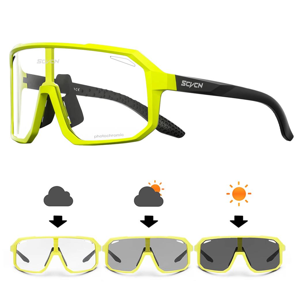 SCVCN Hiking Eyewear Cycling Glasses Bike Sunglasses MTB Bicycle Camping Golf UV400 Sports Protection Glasses for Men Women