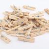 50/100 Pièces Mini Pinces en Bois Naturel Pinces à Photos Bricolage Mariage Fête Pince en Bois Organisateurs Gadgets Pour La Maison Pinces
