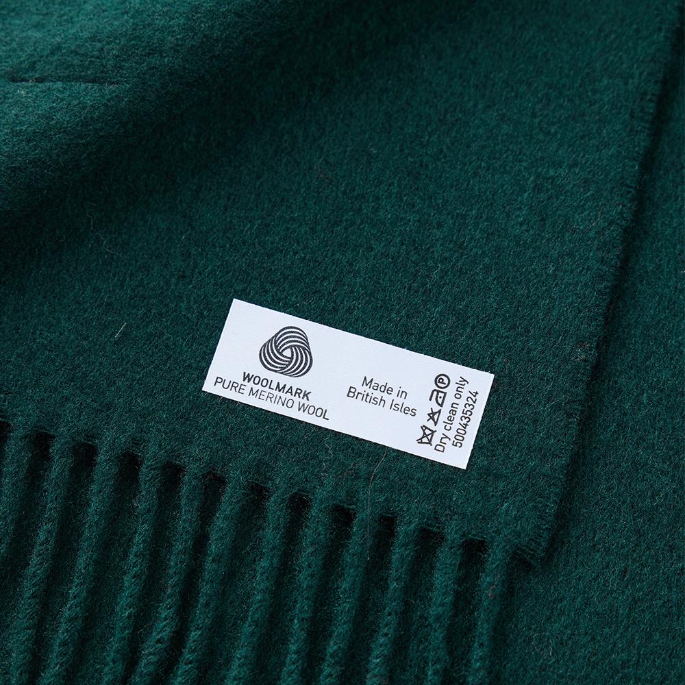 Abeulahammun Merino Wool Scarf 25Cm - Royal Green