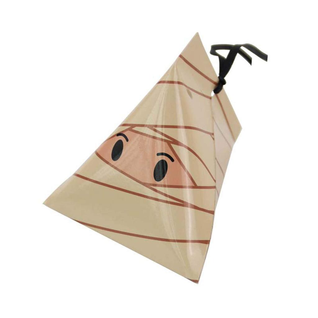 8pcs Pack Halloween Paper Candy Box Fun Gift Wrapping Bag With Ribbon Halloween Party Supplies