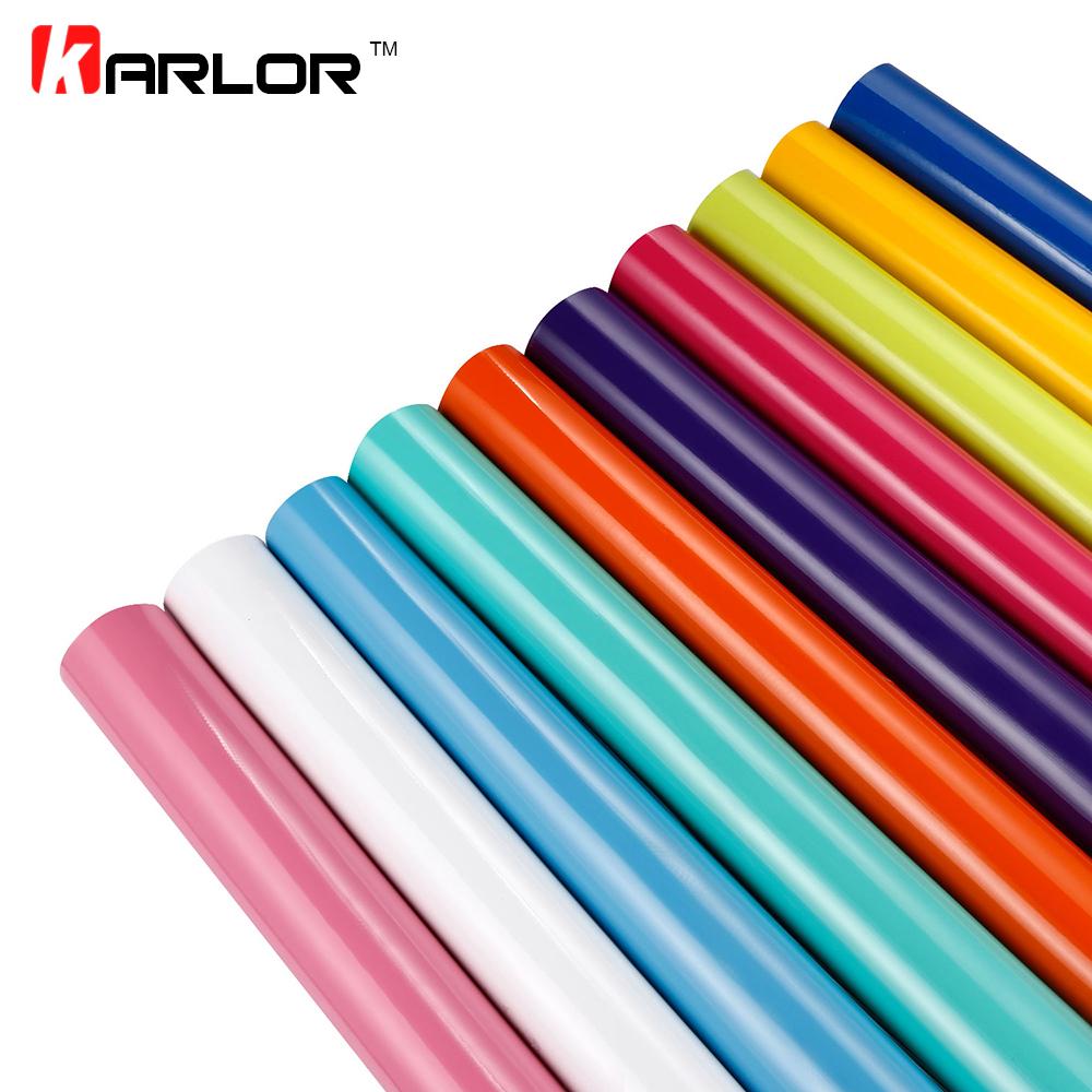 30/50x100cm Car Bright Glossy Vinyl Film Auto Car Stickers Decal Waterproof Shiny Gloss Auto Car Motorcycle Truck Wrapping Foil