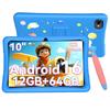 TABWEE K10 Kids Tablet Kids Space YouTube Kids Compatible iKids Android 15 12GB RAM 64GB ROM 2TB TF USB Charging 5G Unlimited Use of Educational Apps
