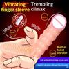 Finger Sleeve Vibrator G Spot Massager Orgasm Nipple Vagina Clitoris Stimulator Sex Toys For Women Couples Dildo Sex Shop