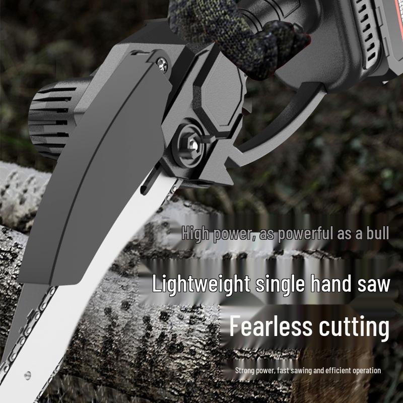 Rechargeable Mini Electric Chainsaw for Outdoor Logging and Garden Pruning