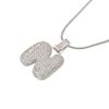 ZHUKOU Silver color Bubble initial letters necklaces 26 letters pendants necklaces for women Brass CZ Jewelry VL34