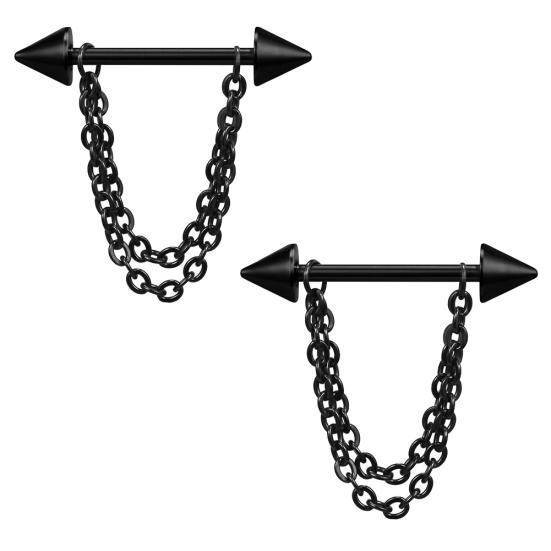 1 Stück mehrschichtige Kette Drop Nipple Bar Ring Barbell Body Piercing Schmuck