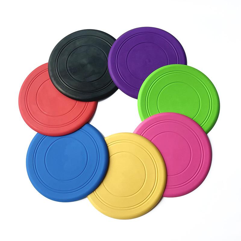 

Игрушка для питомца мягкий Фрисби TPR износостойкий, игрушка для интерактивной тренировки собаки, специальный метательный летающий диск, оптом 1PCS чёрный