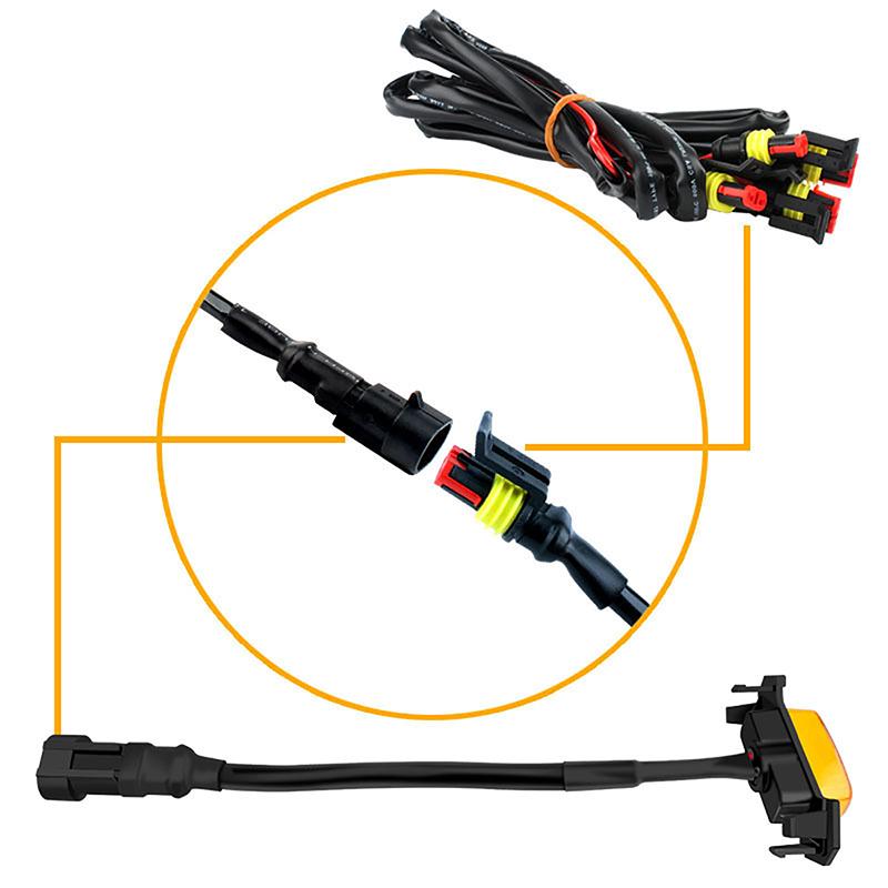 4pcs/Set LED Front Grill Lights With Harness Upgrade Fit For Toyota Tacoma PT228-35170 2016 - 2019 Car Accessories Singal Lights