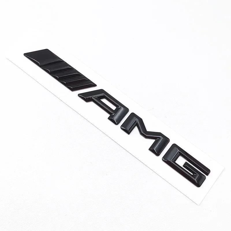 CSG1 3D Black C63S Logo Letters V8 BITURBO Badge Car Rear Star Sticker Trunk AMG Emblem For Mercedes Benz AMG W205 C205 Accessories