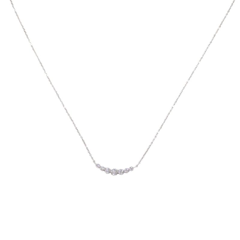 4℃  Necklace K18 white gold/diamond Women