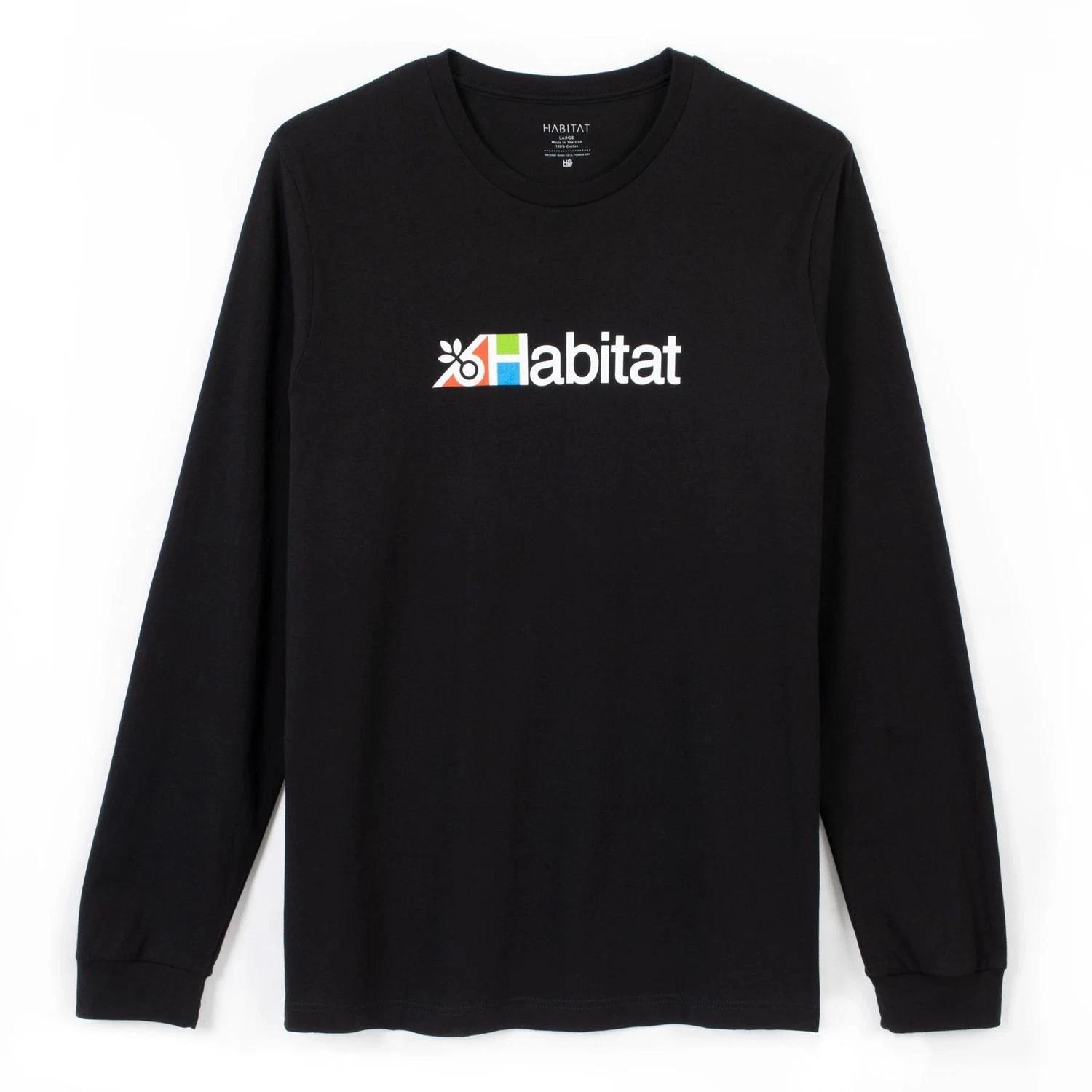 Habitat Skateboards Longsleeve Transit Black L