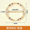 Metalen Ronde Gesp Verstelbare Tailleband Stropdasclip Hem Fixeergesp voor T-shirts Blouses Jurk Accessoires 42 MM Diameter