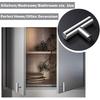 Gobrico 15 Pack Satin Nickel Single Hole T bar Kitchen Cabinet Handles Knobs Stainless Steel Cupboard Drawer Dresser Pulls Overall Length 50mm/2in