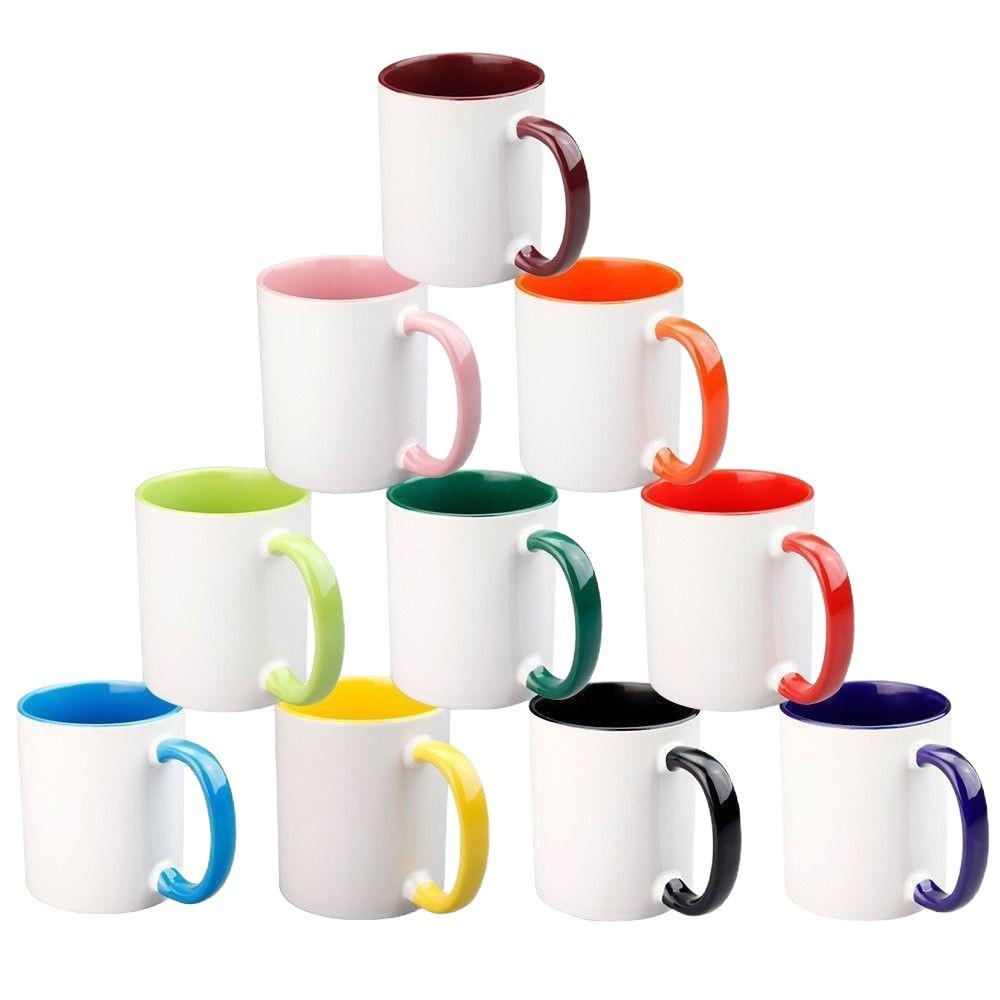 Ceramic Heat Transfer Logo Mug for Sublimation Advertising