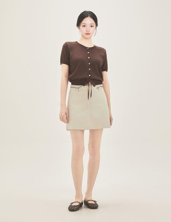 Roem Re Belted Mini Skirt-Style Pants (Rmtwg25Rt2) Rmtwg38R13