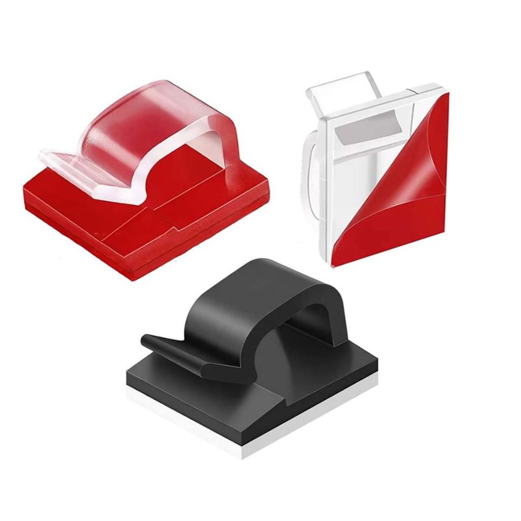 Car Cable Clamp Accessories Self-adhesive Line Management Clips Wiring Electrical Equipment Supplies Home Improvement