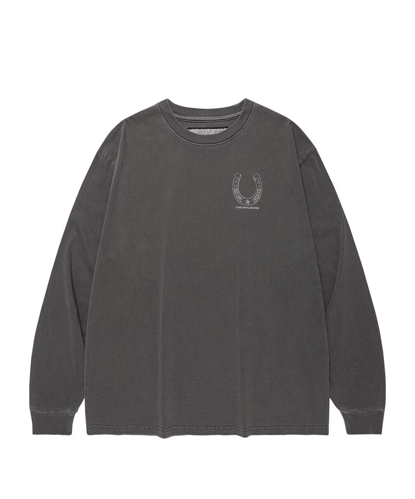 THEVINYLHOUSE Lucky House Ls Tee Charcoal