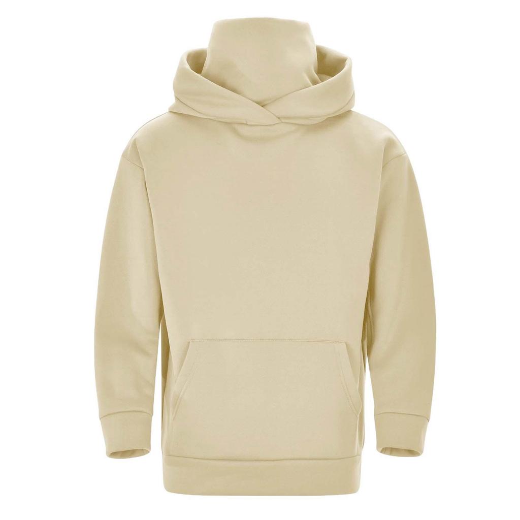 2024 Herbst Hoodie mit Samtfutter und gestapeltem Kragen: Trendig Unisex Lässig Lockere Passform
