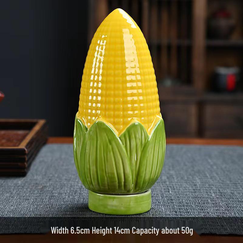 Persimmon Tea Scented Ceramic Candy Jar and Candle Holder