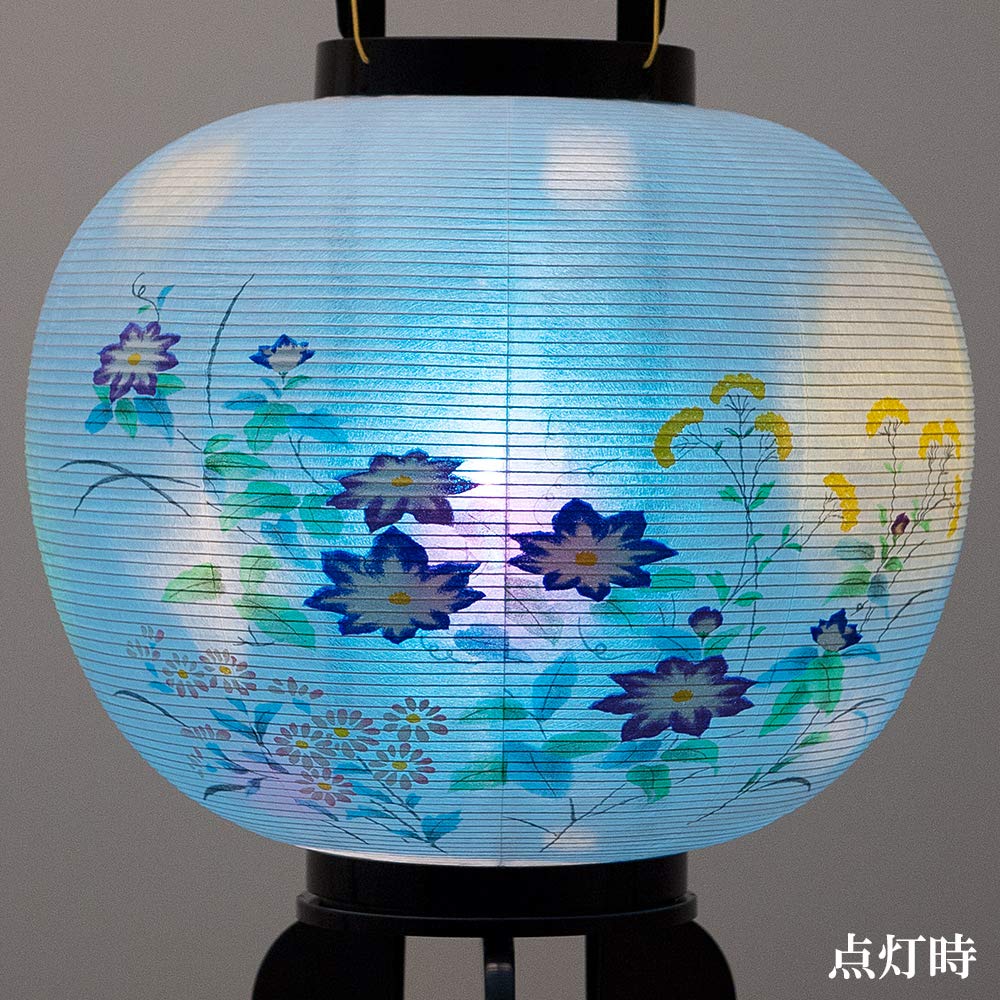Buddhist altar shop Takita Shoten Paired Bon rotating Height 80cm x fire box diameter 34cm Washi paper paired Bon lanterns issued by Takita Shoten