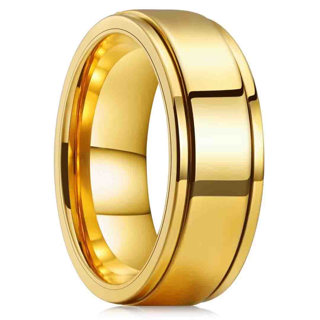 

Кольца-спиннеры из нержавеющей стали для снятия тревоги для мужчин Крутые панк вращающиеся кольца для мужчин Антистресс Обручальное кольцо Ювелирные изделия 11