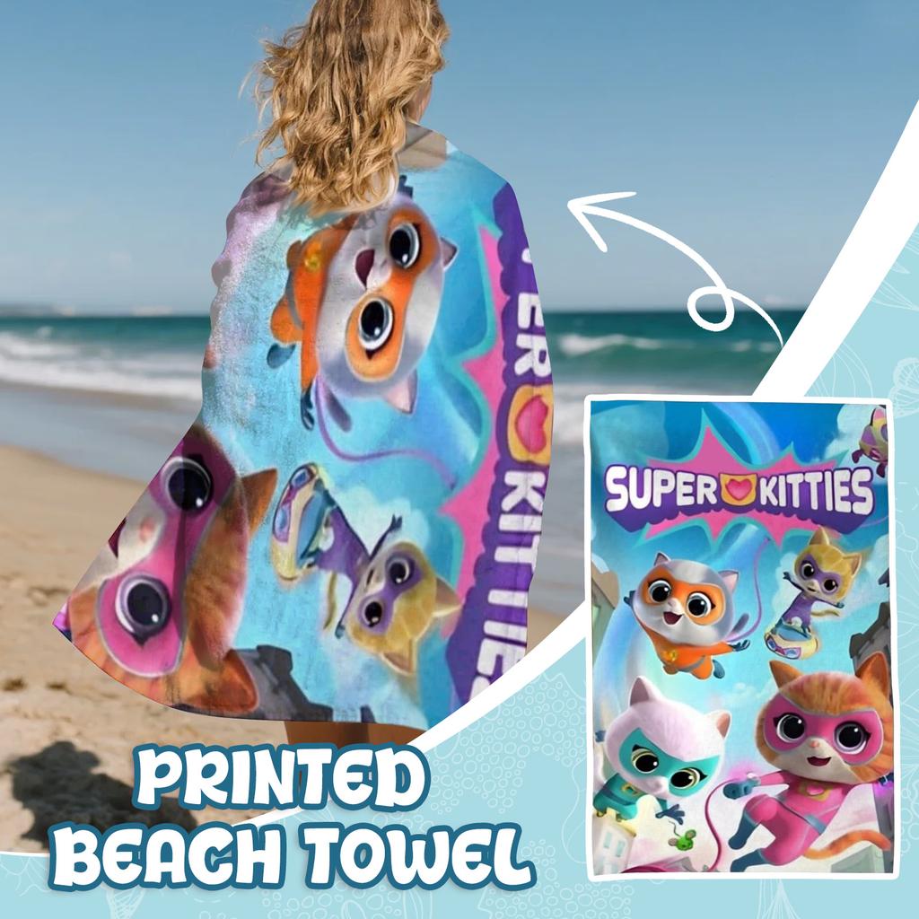 Patterned Towel 30.7 × 59 Inches Microfiber Quick Drying Lightweight And Comfortable Enhancing Beach Style