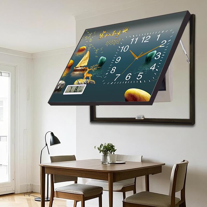 Новий електричний лічильник у китайському стилі, годинник, без свердління, push-pull, розподільна коробка, настінний годинник-картина