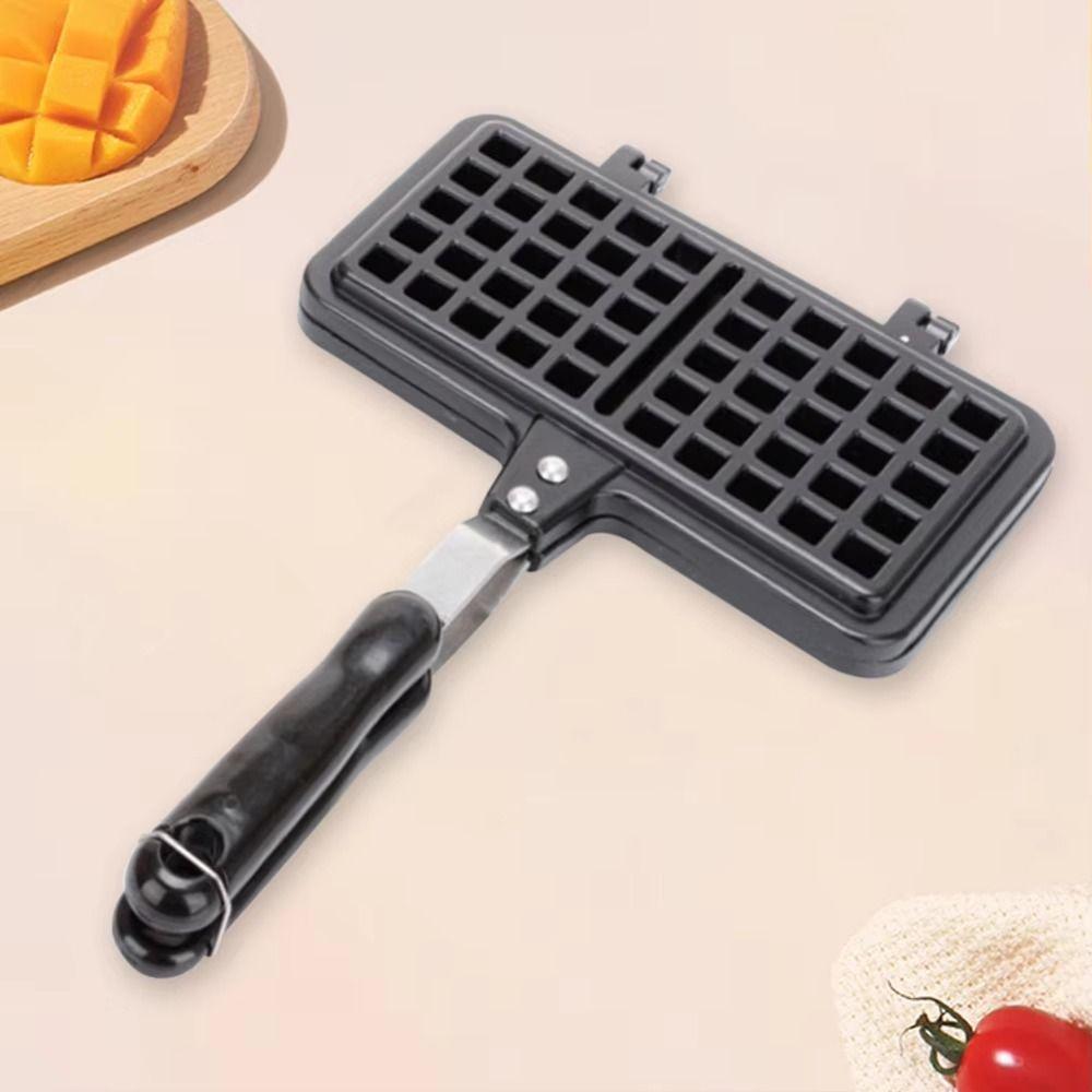 Cast Aluminum Waffle Baking Pan Rectangle Waffle Maker Machine Easy Clean Waffle Mold Pan  Baking