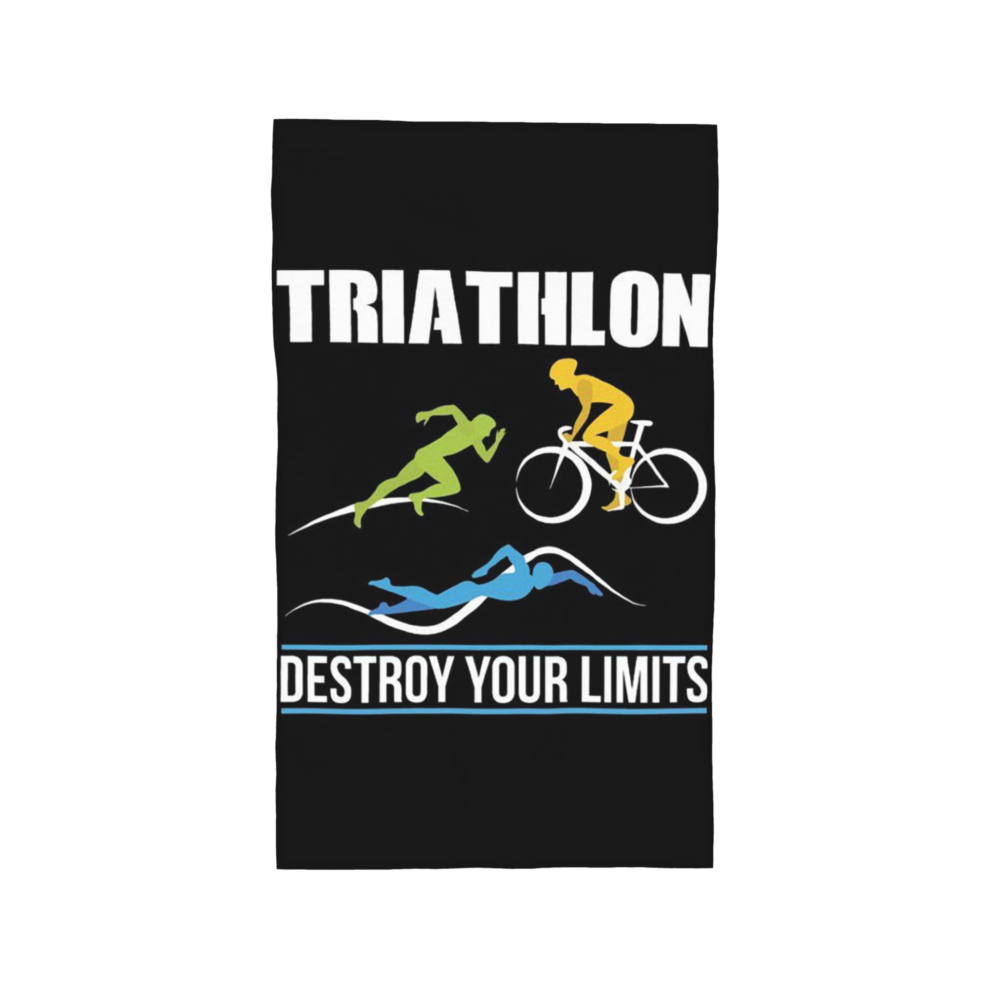 Triathlon Swimming Cycling Running Soft Face Towel Quick Dry Pool Bath Cotton Towels Absorbent W40*H60(CM)