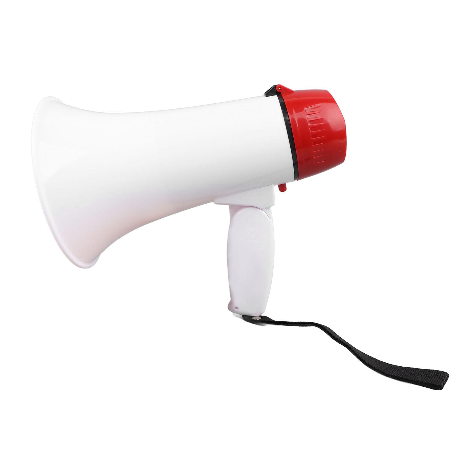 

Bullhorn Loudspeaker Megaphone Speaker 160S Recording Foldable Handheld Loudspeaker with 4800mAh Rechargeable Battery