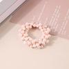 1 PC. Sweet INS Style Rose Pearl Ponytail Hair Band. Female High Elastic Rubber Band Hair Rope. Hair Accessories.