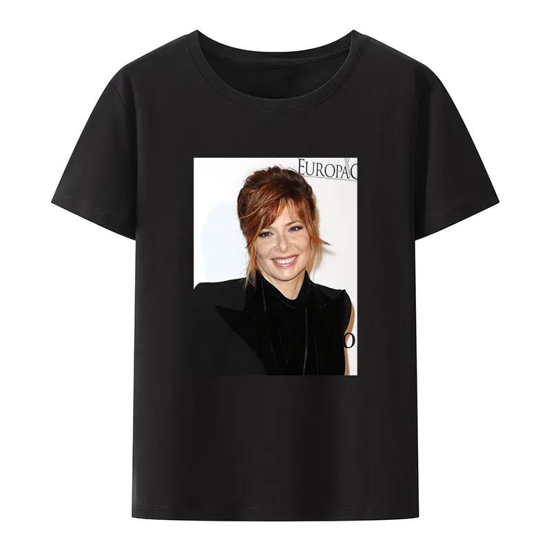 

Мілен Фармер Nevermore Tour Основна футболка Французька співачка Актриса Літня футболка з коротким рукавом Топи Повсякденний вуличний одяг Подарунок для фанатів 4XL