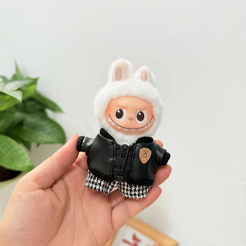Mini Version 4.0 Vinyl Face Plush Blind Box Doll Clothes Christmas Set Small Nose Gaga Heart Bottom Password