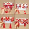 Chinese New Year Red Bow Tassel Hair Clips for Girls & Women - Cute Ancient Style Hair Accessories