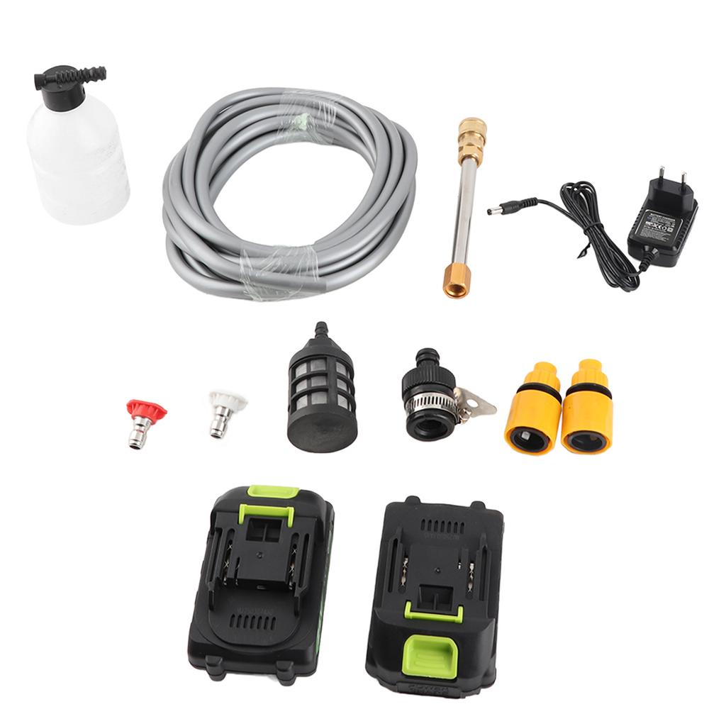 Aoresac Cordless Pressure Washer 800PSI Portable Power Clner with Rechargble 24V 2000mAh Lithium Battery 650W Power Handheld High-Pressure Car Washer